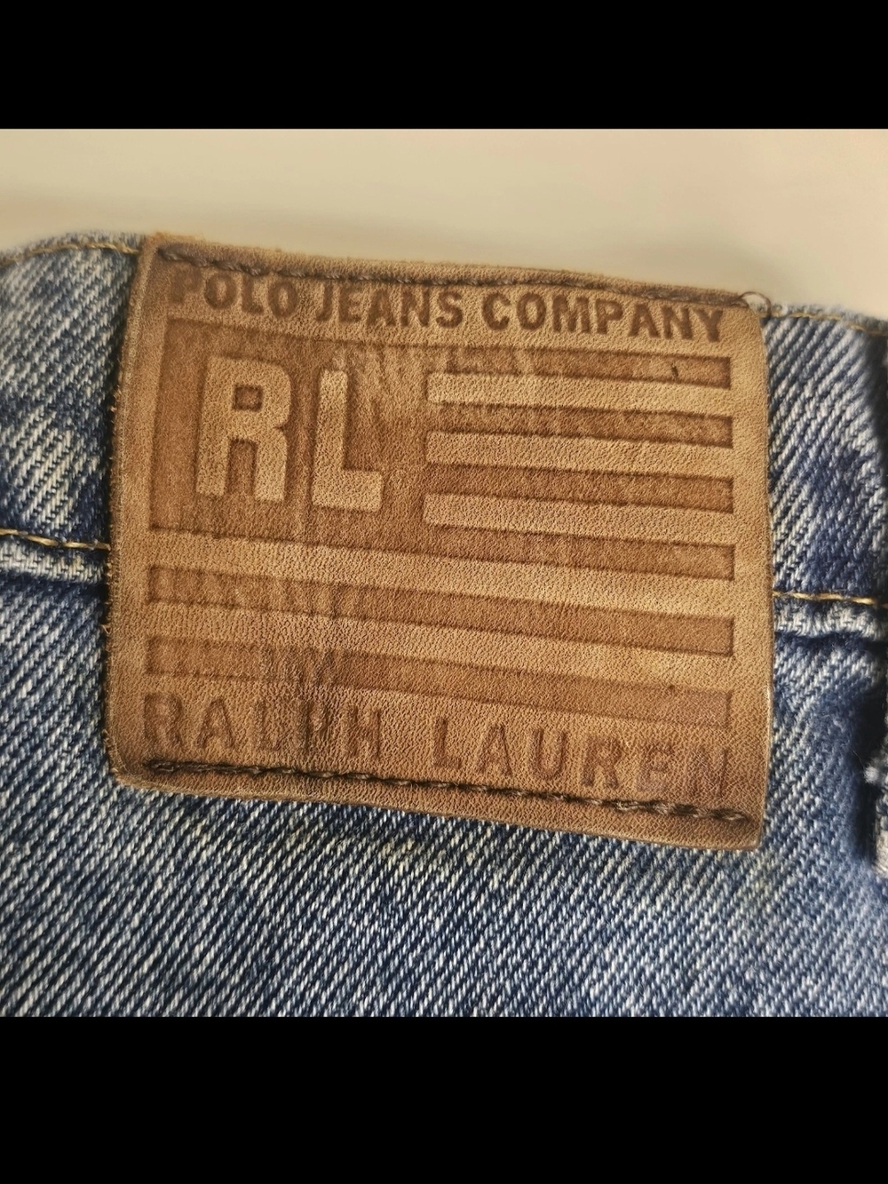 Vintage 90s Polo Jeans Co Ralph Lauren Jeans American Fit Mens 29 X 33 Flag - Picture 2 of 16